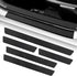 Car Door Sill Moldings - Set of 5, Universal Entry Moldings for SUVs, Anti-Scratch Stickers with Film