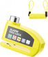 Bicycle disc brake lock - Disc brake alarm - With reminder cable - 7 mm - Motorcycle lock - Scooter lock - Disc brake lock - Yellow