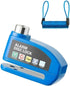 Bicycle disc brake lock - Disc brake alarm - With reminder cable - 7 mm - Motorcycle lock - Scooter lock - Disc brake lock - Blue