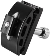 Bicycle seatpost clamp with single pin - Bicycle seat tube clamp, seat tube repair head - Black