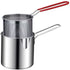 Frying pan - Frying pans - Frying pan set - Stainless steel frying pan with strainer - Portable stainless steel frying pan - Mini shrimp fryer - Small frying basket - Suitable for home cooking