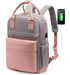 Nieuwe 2025 Backpack - 40L Travel Bag - Maximum Capacity - Laptop Backpack - School Backpack - For School and University Trips - Pink/Grey