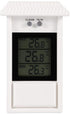 Indoor and outdoor thermometer - Thermometer - Hygrometer - Weather station - Digital thermometer - Weatherproof for indoor and outdoor use - Wit