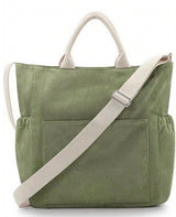 Tote bags, shopping bags, large corduroy bags, rope bags, fabric bags with adjustable shoulder strap for work, travel, shopping, school and university.