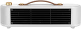Auxiliary heater, small solar electric heater for home, office or workspace use (White)