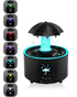 Aromatherapy Humidifier - Umbrella Humidifier - 300ml Rotating Humidifier for Bedroom with Remote Control and Timer - 7-Color LED - Humidifier for Living Room or Children&