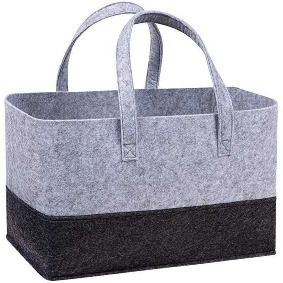 5 pcs Tote bag, shopping bag, foldable shopping basket, large shopping bag, felt tote bag, reusable shopping bag, felt shopping basket, suitable for shopping, travel, storage