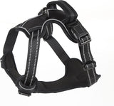 Nixnix - Dog Harness - Size L - Anti-Trek Harness - Dog Harness - Y-Shaped Dog Harness - Reflective - Black
