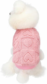 Dog Coat - Dog Sweater - Heart Dog Sweater - Puppy Dog Coat - Christmas Dog Sweater - Perfect for Small and Medium Dogs - Christmas Decorations - Christmas - XL