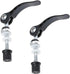Quick-release seatpost clamp for mountain bikes, 2 pieces, aluminum, for Quick threaded seatposts, Quick-release fasteners, black