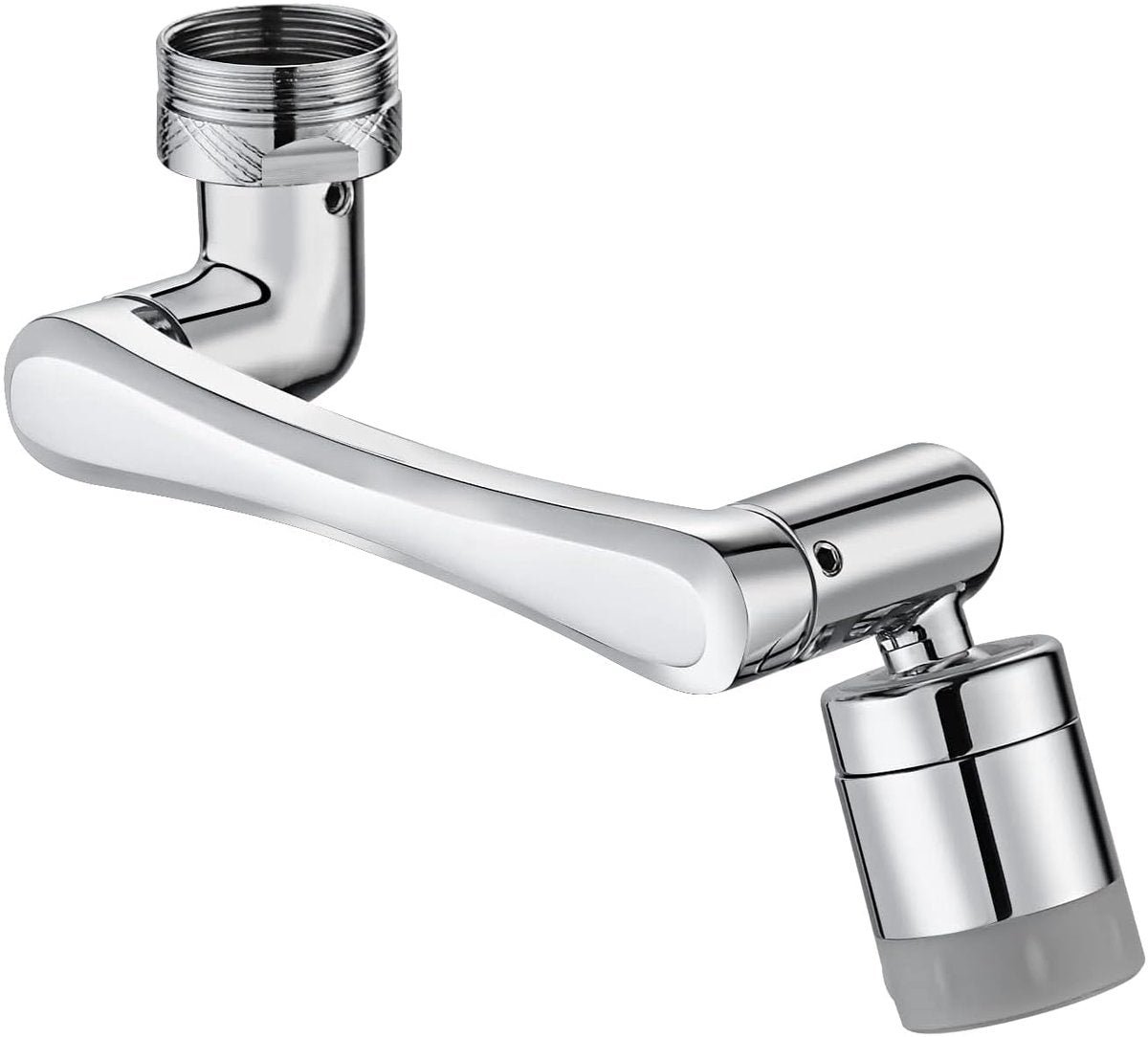 1440° Rotating Faucet - Faucet - Faucet Fitting - Faucet Head - Stainless Steel - Aerator - Rotating - Extension - Water Saving - Kitchen Faucet - Bathroom Faucet - Swivel - Dishwashing - Goud
