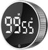 Digital Timer - Digital Kitchen Timer - Smart Timer - LED Display - Magnetic - 360 Degree Rotation - BBQ Alarm Clock - Black