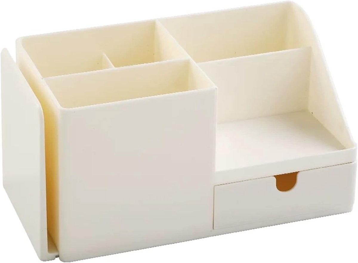 Desk organizer - Pencil holder - Storage - Sliding - Desk organizer, pencil holder and card holder, box and container for office, office supplies and dressing table - Wit