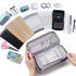 Large capacity pencil case, storage case, high-value, large capacity pencil case, stationery storage, makeup bag, office supplies, gray