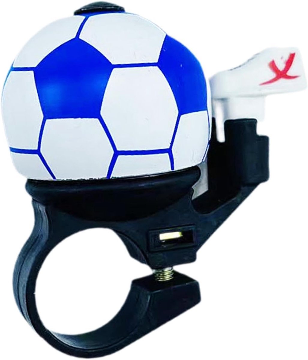Bicycle bell - Blue football bicycle bell - Football bicycle bell - Bicycle horn - Children's bicycle bell - Bicycle horn - Blue