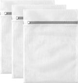 Set of 3 Mesh Laundry Bags - Laundry Nets - Groot Laundry Net - Durable Bags - Delicate Clothes - Perfect for the Washing Machine - Jackets - Jeans - 30 x 40 cm - Household Accessory
