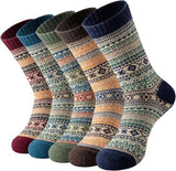 Socks - Women's Socks - Indoor Socks - Warm Winter Socks - Women's Round Neck Winter Socks - Warm and Thick Wool - Comfortable and Soft - Perfect as a Christmas Gift - Christmas Stocking Trim