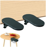 Set of 2 ergonomic armrests for desks - Armrest - Wrist rest - Adjustable wrist rest for computers and laptops - Universal comfort - Shoulder and wrist relief - For working from home and in the office - black