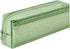 Double-layer mesh pencil case, large capacity pencil case, transparent pencil case for students, green