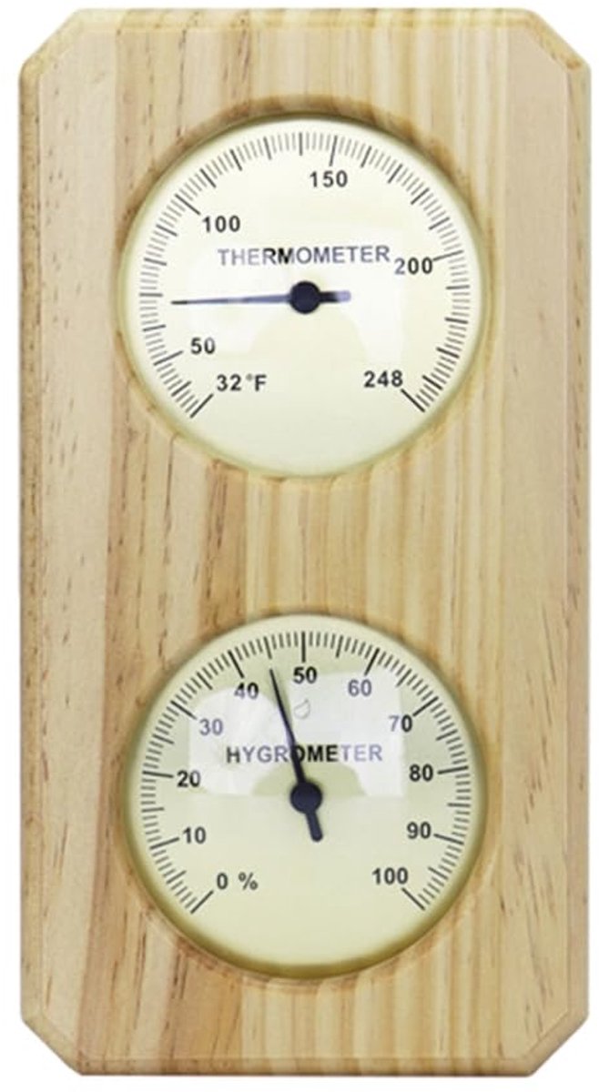 Indoor Thermometer - Indoor Thermometer - Thermometer - Weather Station - Hygrometer - Waterproof Wall-Mounted Thermometer and Hygrometer - Suitable for Indoor Bathroom, Sauna, Baby's Room