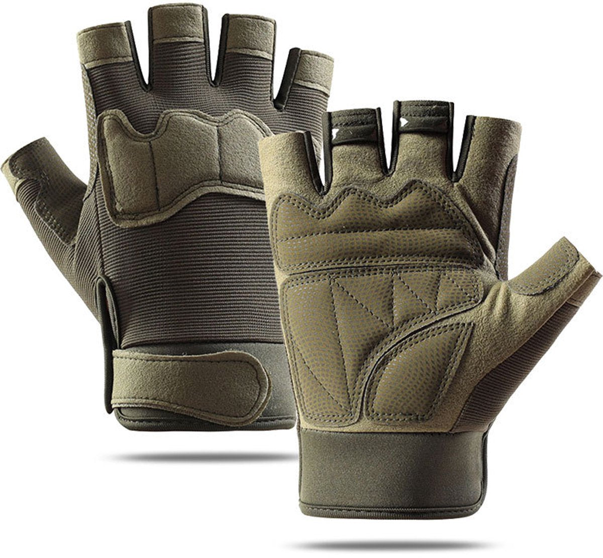 Gloves - Cycling Gloves - Gloves - Winter Gloves - Sports Gloves - Motorcycle Gloves - Padded Mittens - For Cycling, Walking, Climbing and Outdoor Sports - Army Green (M)