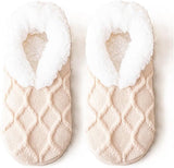 Socks - Warm socks - Indoor socks - Women's slippers - Warm winter socks - Fleece socks - Comfortable - Winter warmth - Ultra-comfortable women's indoor slippers - One size fits all - Apricot