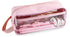 Transparent Pencil Case - Pink - Groot - 21 x 9 x 7 cm - For School, Boys, Girls and Adults - Pencil Case