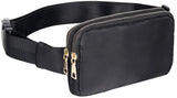 Fanny pack - Women's fanny pack - Men's fanny pack - Fanny packs for men and women - Black City fanny pack with two pockets - Suitable for outdoor activities, fitness, shopping, running, walking, travel, cycling