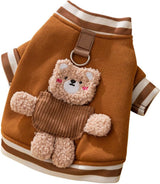 Dog Coat - Dog Sweater - Dog Clothes with D-Ring - Warm Winter Sweater - Soft Sweatshirt - Warm Winter Dog Clothes - Perfect for Small Dogs and Cats - Size L - Christmas Decorations