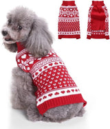 Dog sweater - Christmas sweaters for dogs - Sleeveless dog sweaters - Dog coat - Warm sweater for puppies in autumn and winter - Ugly sweater - Perfect for small dogs - Dog - Medium - New Year's holidays