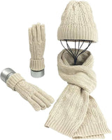 Women's Winter Hat and Scarf - Ski Hat - Gloves - Warm Winter Hat - Snowboard, Skate, Riding - Windproof and Warm - Soft and Comfortable - Warm Fleece Lining - Neck Warmer