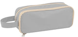 Pencil case, large capacity, suitable for boys and girls, waterproof, expandable, toiletry bag, makeup bag and office supplies, gray