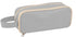 Pencil case, large capacity, suitable for boys and girls, waterproof, expandable, toiletry bag, makeup bag and office supplies, gray