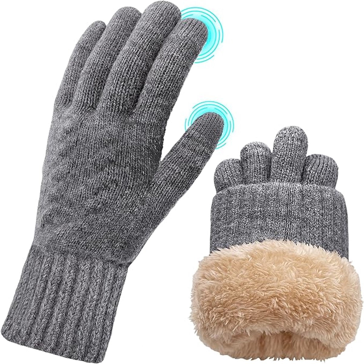Gloves - Winter Gloves - Cycling Gloves - Winter Gloves - Women's Touchscreen Fleece Gloves - Warm Gloves - Outdoor Sports Gifts for Men and Women
