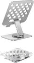 Universal tablet stand - Adjustable elasticity - Foldable at multiple angles (silver)