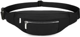 Fanny pack - Men's fanny pack - Women's fanny pack - Waterproof men's fanny pack - Unisex fanny pack - Travel and hiking fanny pack - with adjustable shoulder strap (black)
