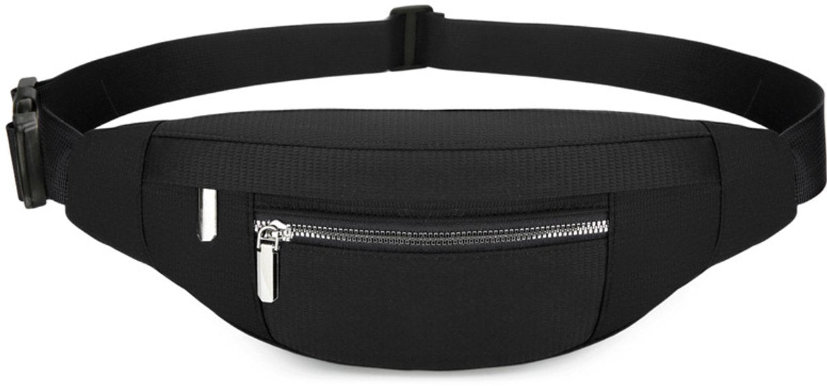 Fanny pack - Men's fanny pack - Women's fanny pack - Waterproof men's fanny pack - Unisex fanny pack - Travel and hiking fanny pack - with adjustable shoulder strap (black)