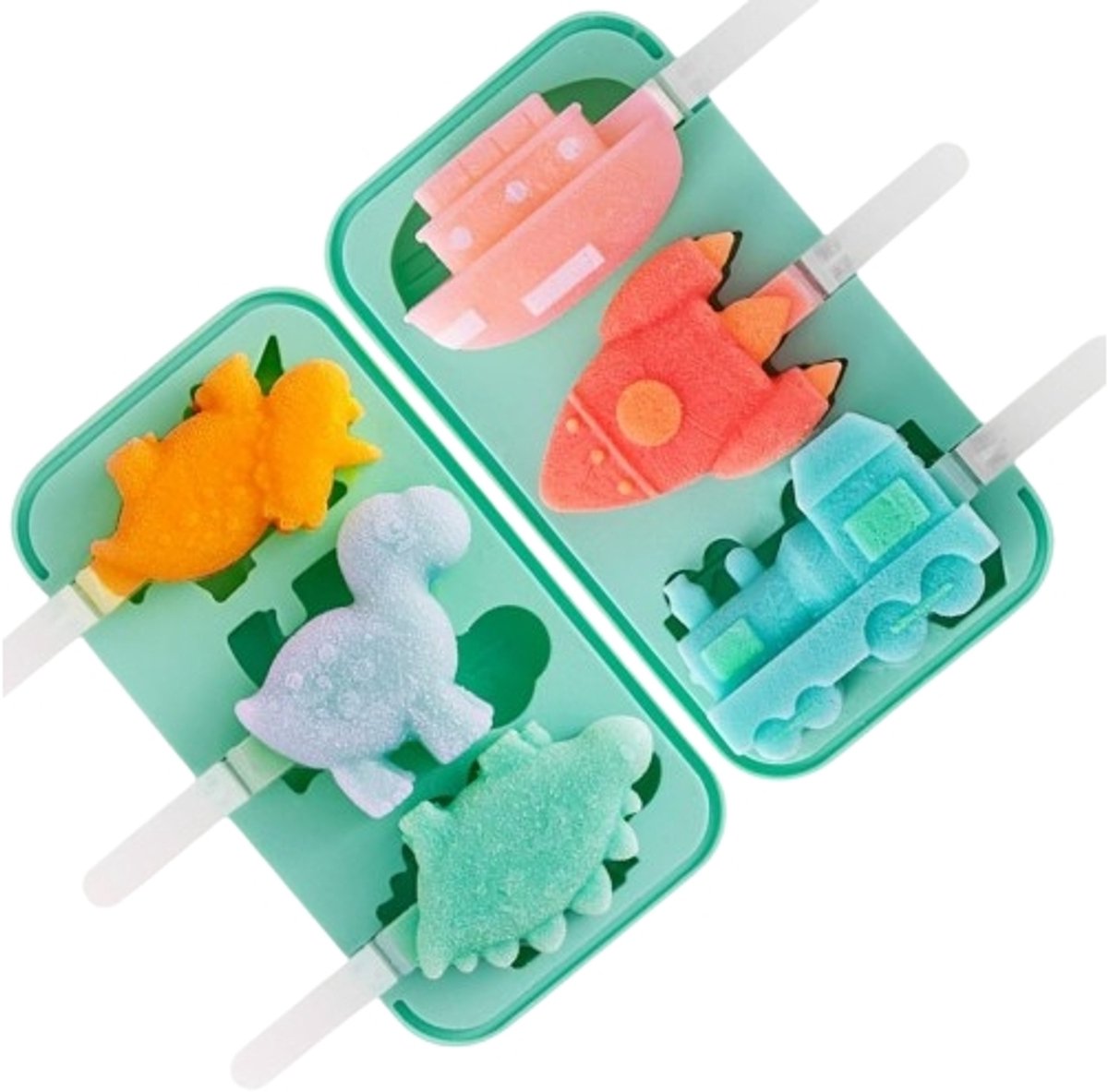 Silicone Ice Pop Mold - Set of 2 Ice Pop Molds - 12 Ice Pops - Ice Pop Molds for Kids and Adults - Ice Pop Mold Set - BPA Free