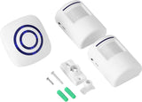 Infrared motion detector, wireless alarm, doorbell with receiver and transmitter - 38 ringtones, LED indicators - Best quality.