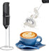 Milk frother - Milk frother - Electric milk frother - Milk frother with stand - Portable battery-operated milk frother - Manual milk frother with stand - Handheld frother for coffee blender - For lattes, cappuccinos, and coffee cream