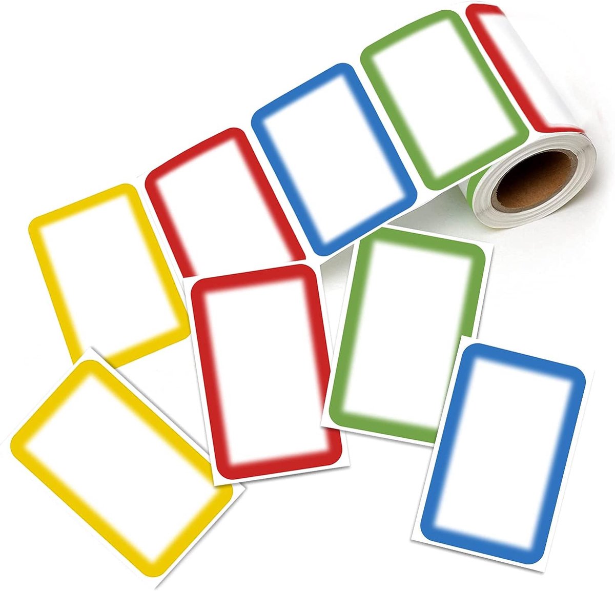 Self-adhesive name labels - Freezer stickers - Moving stickers - Waterproof - Self-adhesive labels - For office, school, gifts, kitchen, bottles, files - 300 pieces - Multi