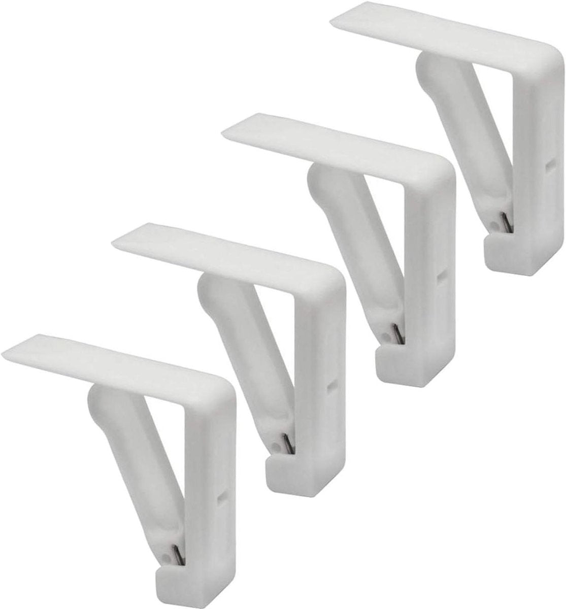 Tablecloth clips - For outdoor use, garden, picnics, weddings, parties, buffets and restaurants - Wit.