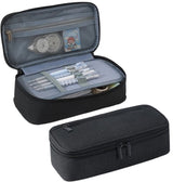 Large capacity pencil case, suitable for teenagers and adults, attractive black pencil case, unisex pencil case