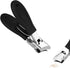 Wide nail clippers 78 x 19 cm - Anti-splash angled nail clippers with wide opening - Nail clippers for hands and feet - Pedicure and manicure tool for men and women (Black)