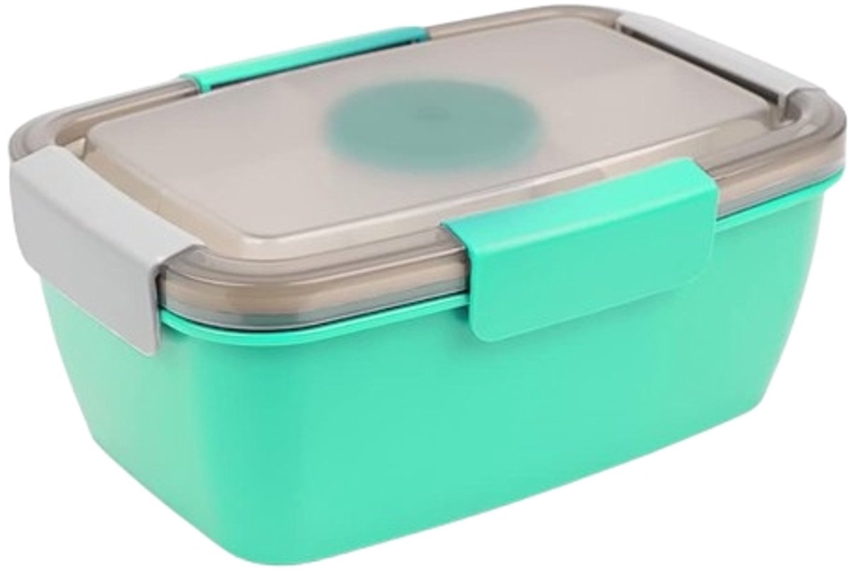 2000ml children's lunch box, adult lunch box with 4 compartments and soup container, salad box with dressing container, lunch box, salad container, microwave and dishwasher safe, BPA free