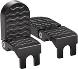 Rear bicycle pedals - Bicycle pedals - pedal - aluminum bicycle pedals - non-slip electric bicycle pedals - folding pedals - for electric bikes, mountain bikes, folding bikes - 15 mm U-slot - black