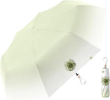 Small Folding Umbrella, Sun Protection, 8 Ribs, Travel, Automatic Open and Close with Button, Handle, Ring, Creative Outdoor, Anti-UV, Compact Suitcase Umbrella, Pocket Umbrella for Women and Children