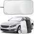 Car accessories - Car sunshade - Car sunshade - Car windshield sunshade - Universal car windshield sunshade - Foldable - UV resistant - Fits most vehicles (150 x 70 cm)