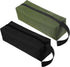 Pack of 2 10" x 3.1" zippered canvas tool bags, wear-resistant flat bottom portable tool pouch - multifunctional storage bag for tools, gadgets, cosmetics, stationery.