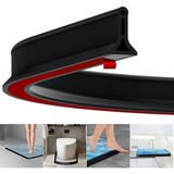 2m Self-Adhesive Shower Strip, 4cm High Waterproof Rubber Strip for Bathroom and Kitchen, Shower Threshold / Water Barrier Black